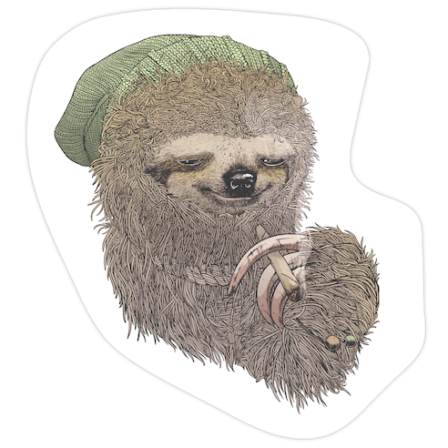 Dank Sloth Die Cut Sticker