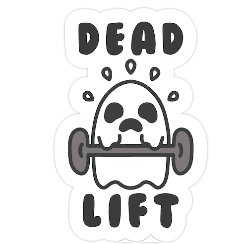 Dead Lift (Ghost) Die Cut Sticker