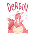 Dergin Die Cut Sticker