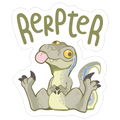 Derpy Raptor Rerpter Die Cut Sticker