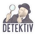 Detektiv Parody Die Cut Sticker
