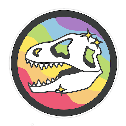 Dinosaurs Were Gay Die Cut Sticker