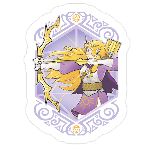 DnD Princesses: Zelda Archer Die Cut Sticker