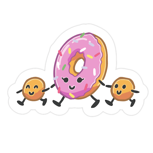 Donut Mom Die Cut Sticker