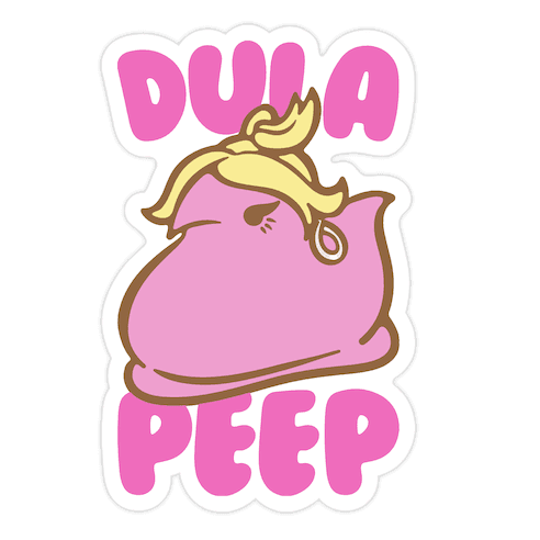 Dula Peep Parody Die Cut Sticker