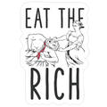 Eat The Rich Judith Beheading Holofernes Die Cut Sticker
