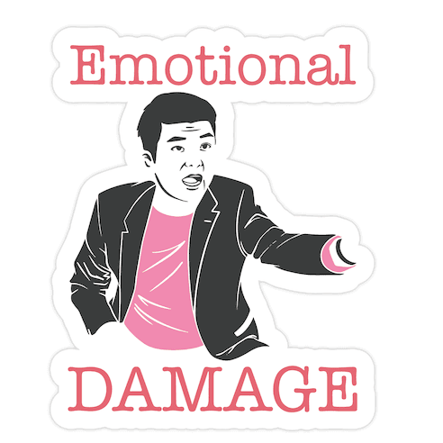 Emotional Damage Meme Die Cut Sticker