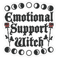 Emotional Support Witch Die Cut Sticker