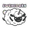 Ewenicorn Die Cut Sticker