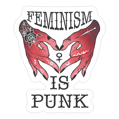 Feminism Is Punk Die Cut Sticker