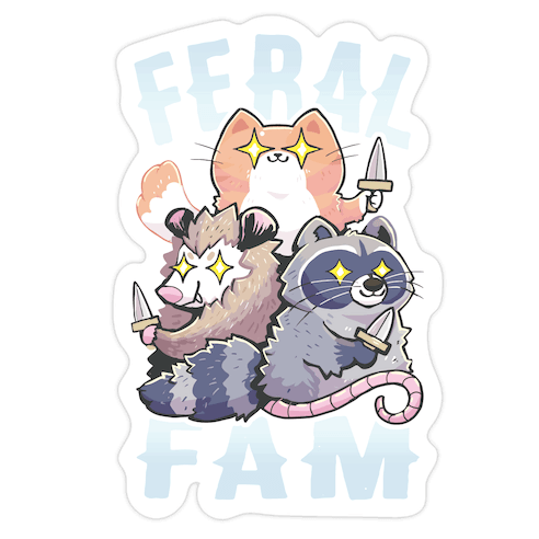 Feral Fam Die Cut Sticker