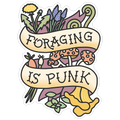 Foraging Is Punk Die Cut Sticker