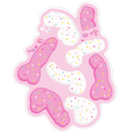 Frosted Peens Crackers Die Cut Sticker