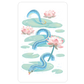 Garter Among Lily Pads Die Cut Sticker