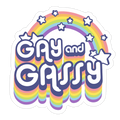 Gay and Gassy Rainbow Die Cut Sticker