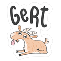 Gert Derpy Goat Die Cut Sticker