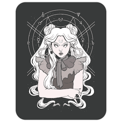 Goth Usagi (Sailor Moon Parody) Die Cut Sticker