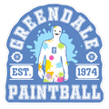 Greendale Community College Paintball Die Cut Sticker