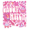 Groovy Witch Die Cut Sticker