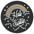 Hail Satan Rainbow Die Cut Sticker