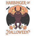 Harbinger of Halloween Mothman Die Cut Sticker