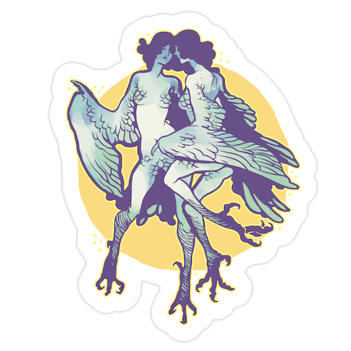 Harpy Monster Girls Die Cut Sticker