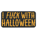 I F*** With Halloween Die Cut Sticker