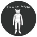 I'm A Cat Person Die Cut Sticker