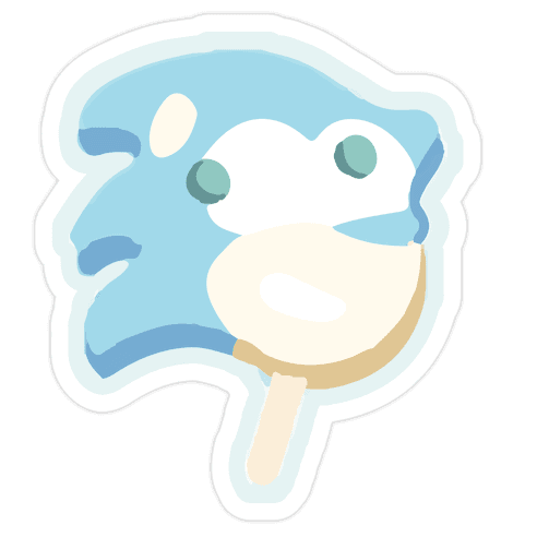 Ice Cream Truck Treats Pattern Die Cut Sticker