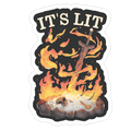 It's Lit Bonfire Die Cut Sticker