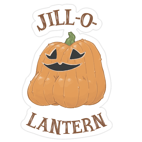 Jill-O-Lantern Die Cut Sticker