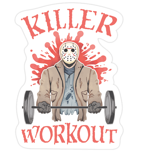 Killer Workout Die Cut Sticker