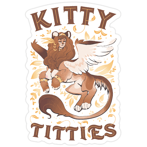 Kitty Titties Die Cut Sticker