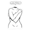 Love Yourself Plus Die Cut Sticker