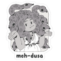 MEH-dusa Die Cut Sticker