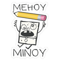Mehoy Menoy Die Cut Sticker