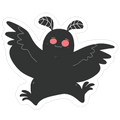 Mothman Believes in You Die Cut Sticker