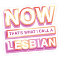 Now That's What I Call A Lesbian Die Cut Sticker