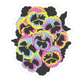 Pan-sy (Pansexual Pansies) Die Cut Sticker