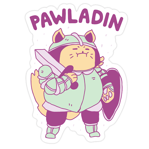 Pawladin Die Cut Sticker