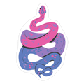 Pride Snakes: bi Die Cut Sticker