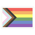 Progress Pride Flag Die Cut Sticker
