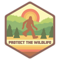 Protect The Wildlife (Bigfoot) Die Cut Sticker