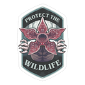 Protect The Wildlife Demogorgon Die Cut Sticker