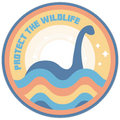 Protect The Wildlife - Nessie, Loch Ness Monster Die Cut Sticker