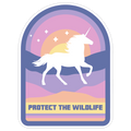 Protect The Wildlife (Unicorn) Die Cut Sticker