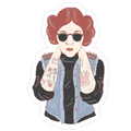 Punk Leia Parody Die Cut Sticker