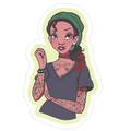 Punk Princess Tiana Parody Die Cut Sticker