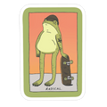 Radical Frog Skater Die Cut Sticker