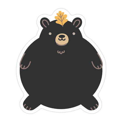 Round Bears Die Cut Sticker